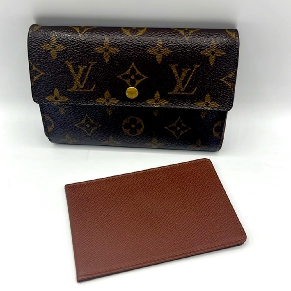 2 piece Louis Vuitton Monogram Trifold Wallet and Insert